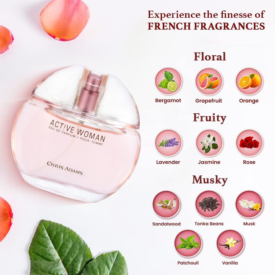 Chris Adams Active Woman - EDP - 80ml