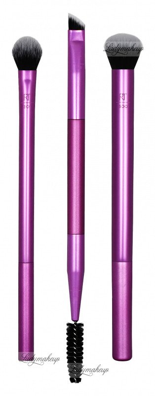 Real Techniques Eye Shade & Blend Makeup Brush Trio, For Eyeshadow & Liner, Makeup Tools