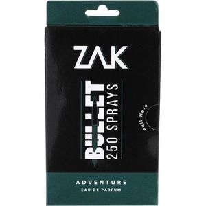Zak Adventure Bullet 250 sprays for Men - Eau De Parfum - 25ml