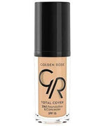 كريم أساس وخافي عيوب 2 في 1 من جولدن روز بتغطية كاملة SPF15 - 04 بيج