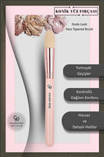 Golden Rose Nude Look Tapered Face Brush – Precision Blending Brush