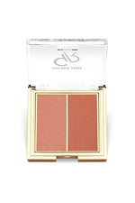 Golden Rose Iconic Blush Duo – Dual‑Tone Powder Blush - 02 Peachy Coral