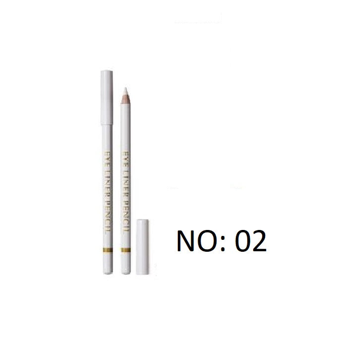 02 - Me Now White Wooden Eyeliner Pencil - 2 Pcs - Model : P172