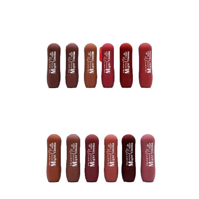 Might Cinema Matte Lipstick Velvety - 12 Colors