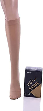 Silvy Sandy Veiled Pack Of 6 Socks Short , Beige 1