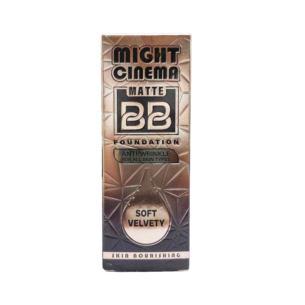 Might Cinema Matte BB Foundation Anti - Wrinkle for All Skin Types - Soft Velvety - 102
