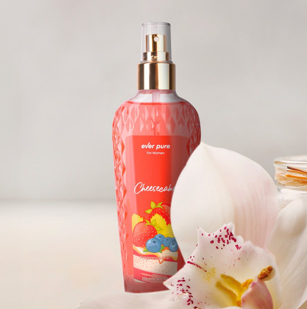 إيفر بيور معطر للجسم برائحة كعكة الجبن للنساء - 236 مل