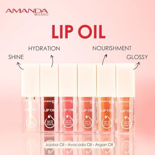 Amanda Milano Lip Oil with Argan, Jojoba & Avocado Oil , 5ml - 06