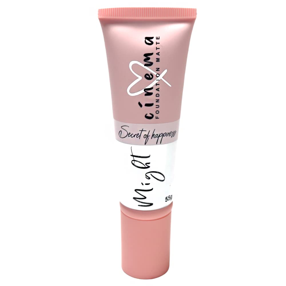 كريم أساس مايت سينما غير لامع لجميع أنواع البشرة بعامل حماية من الشمس 55 جم - 102