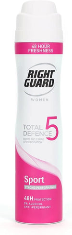 Right Guard Women Total Defence 5 Sport 48H Anti Perspirant Deodorant -250 Ml