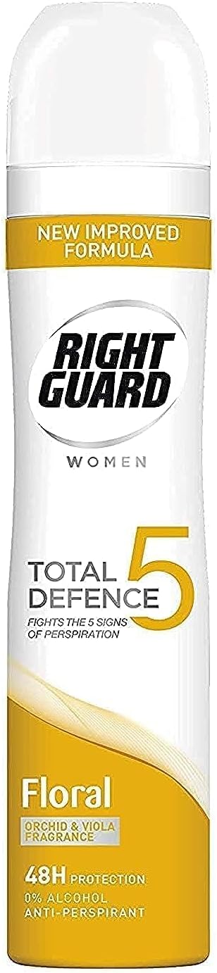 Right Guard Women Total Defence 5 Floral 48H Anti Perspirant Deodorant -250 Ml