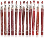 (Made in China) Generic 12 Colors Clear Lipstick Pencil Set - Rouge