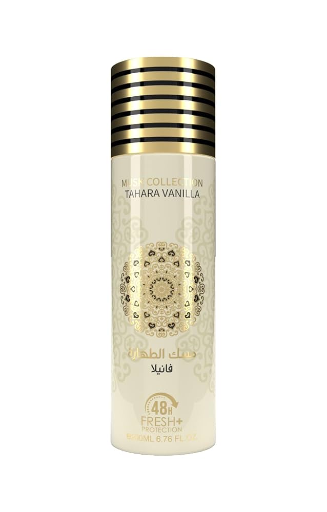 Musk Collection Tahara Vanilla for Unisex by Gulf Orchid 48H Fresh Protection - 200ml