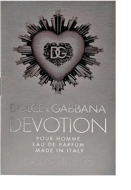 Devotion Pour Homme by Dolce & Gabbana for Men - Eau de Parfum - 1.5ml (Sample) (1 Pc)
