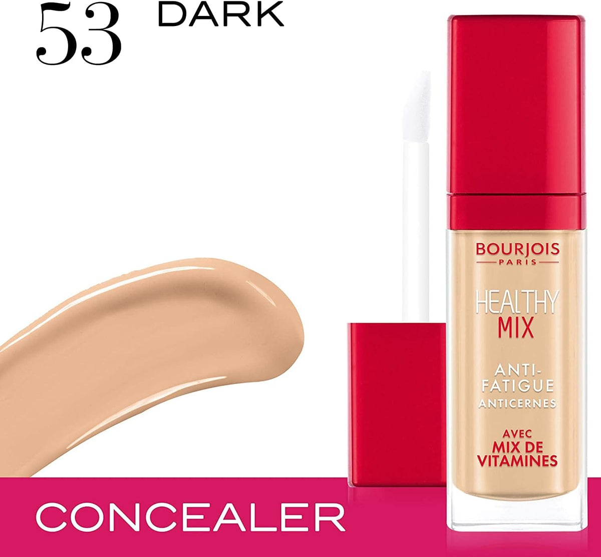Bourjois Healthy Mix Anti Fatigue Concealer - 53 Fonce Dark