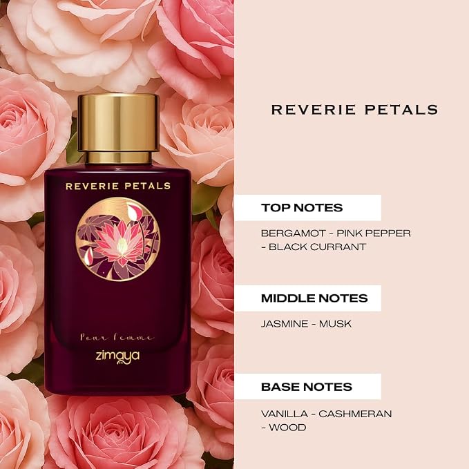 Reverie Petals by Zimaya for Women - Eau De Parfum - 100ml