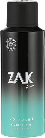 Zak No Rules Perfume Spray for Men - Eau De Toilette- 175ml