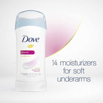 Dove Powder Moisturizers Deodorant Stick,Powder,For All Day Underarm Sweat&Odor Protection