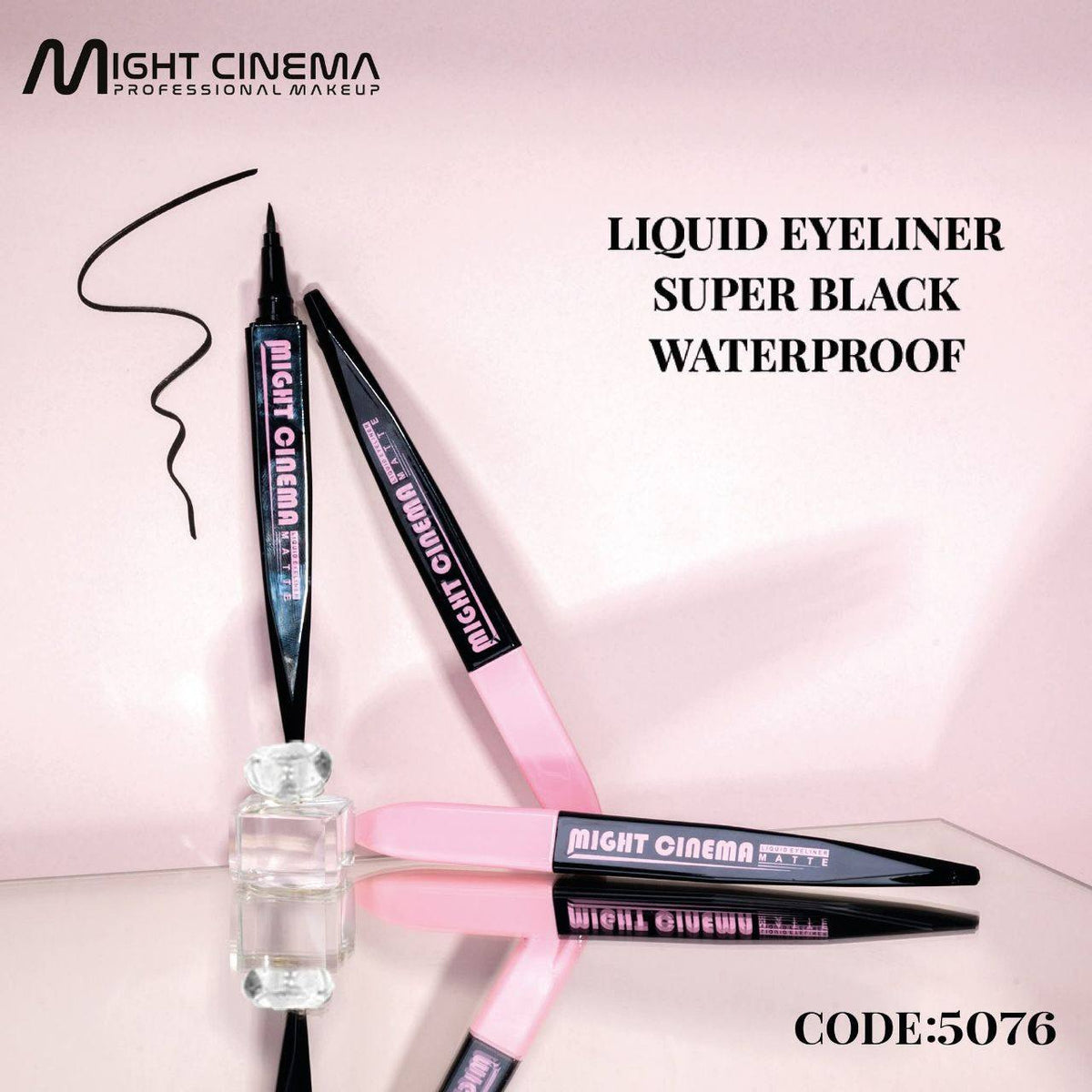 Might Cinema High Impact Easy Liquid Eyeliner Matte - Model 5076