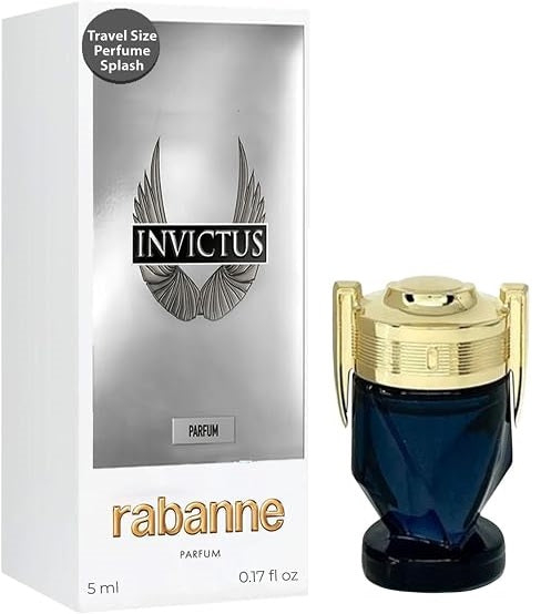 Invictus Parfum by Paco Rabanne for Men - Parfum - 5ml (Travel Size) Flacon