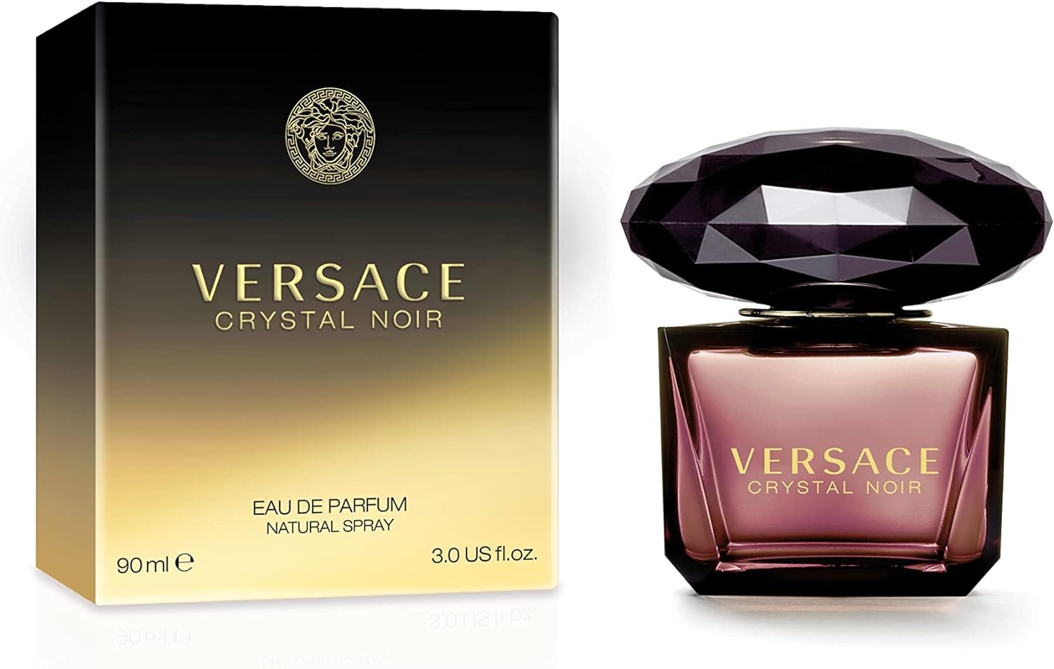 Versace Crystal Noir For Women Eau De Parfum, 90 Ml– Zacshop