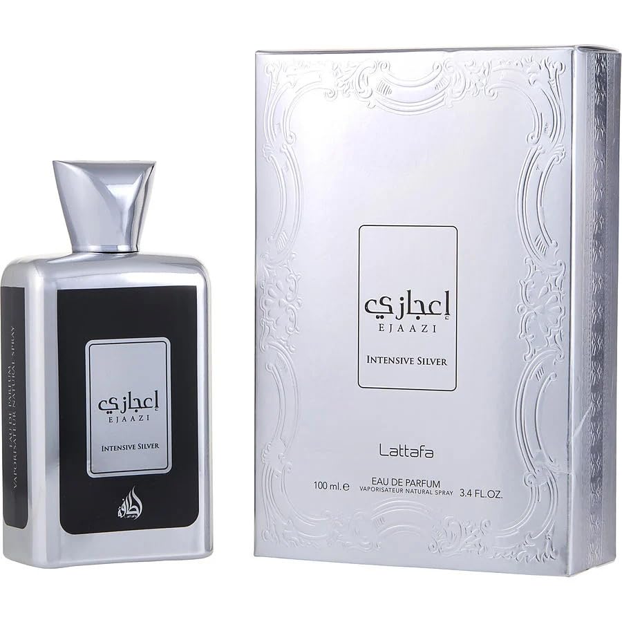 Ejaazi Intensive Silver for Unisex by Lattafa - Eau de Parfum - 100ml
