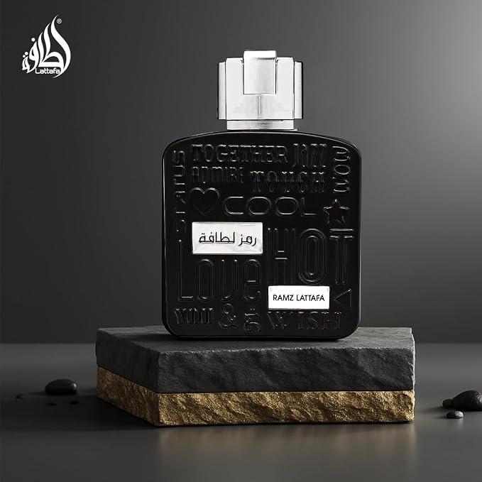 Ramz Silver by Lattafa for Men - Eau de Parfum - 100ml