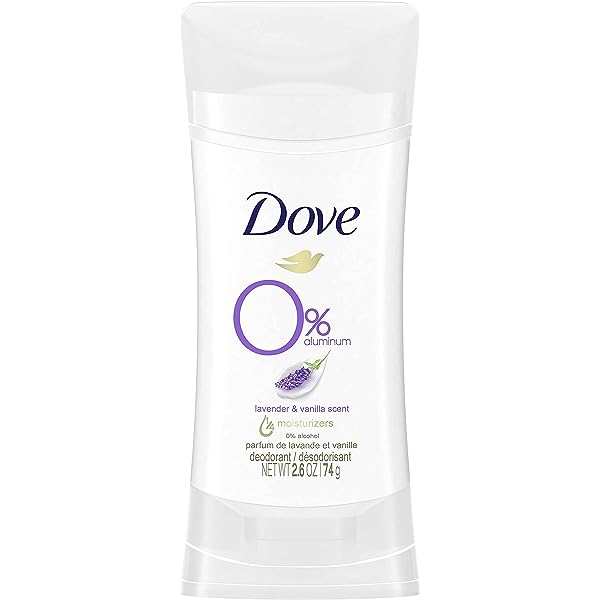 Dove 0% Aluminum Free Lavender & Vanilla Scent Deodorant Stick - 74gm
