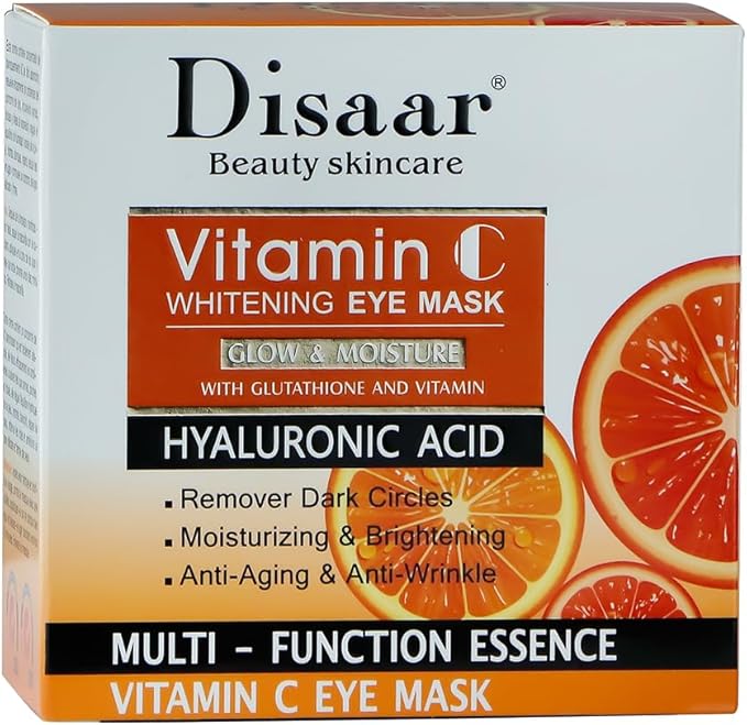 Disaar Beauty Hyaluronic Acid & Vitamin C Whitening Eye Mask - 60 Pcs