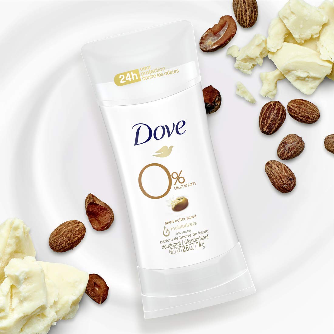 Dove 0% Aluminum Free Shea Butter Scent Deodorant Stick -74gm