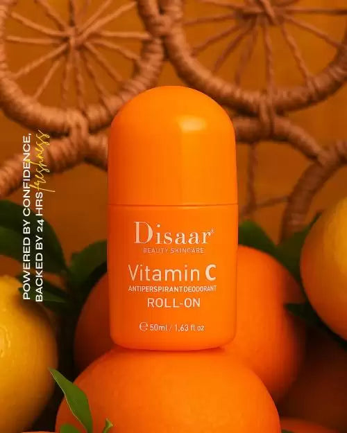 Disaar Beauty Brightening Deodorant Roll-On 24H with Hyaluronic Acid & Vitamin C – 50ml