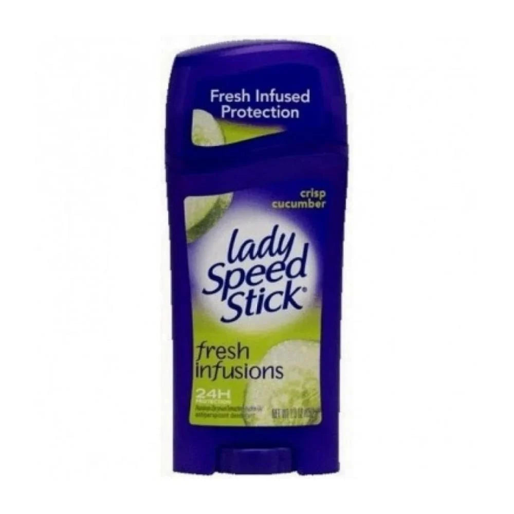 Lady Speed Stick Fresh & Essence Antiperspirant Deodorant Stick – 48h Protection – Crisp Cucumber – 65g