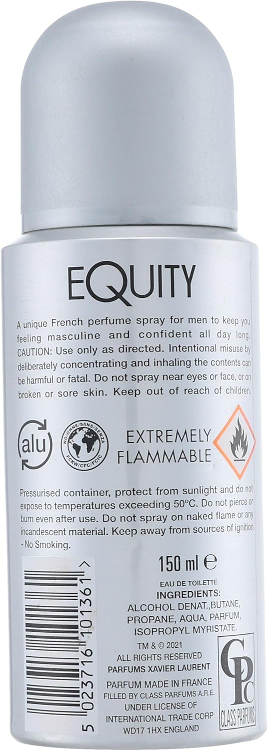 Equity L'Homme Perfume Spray Xavier Laurent - 150ml