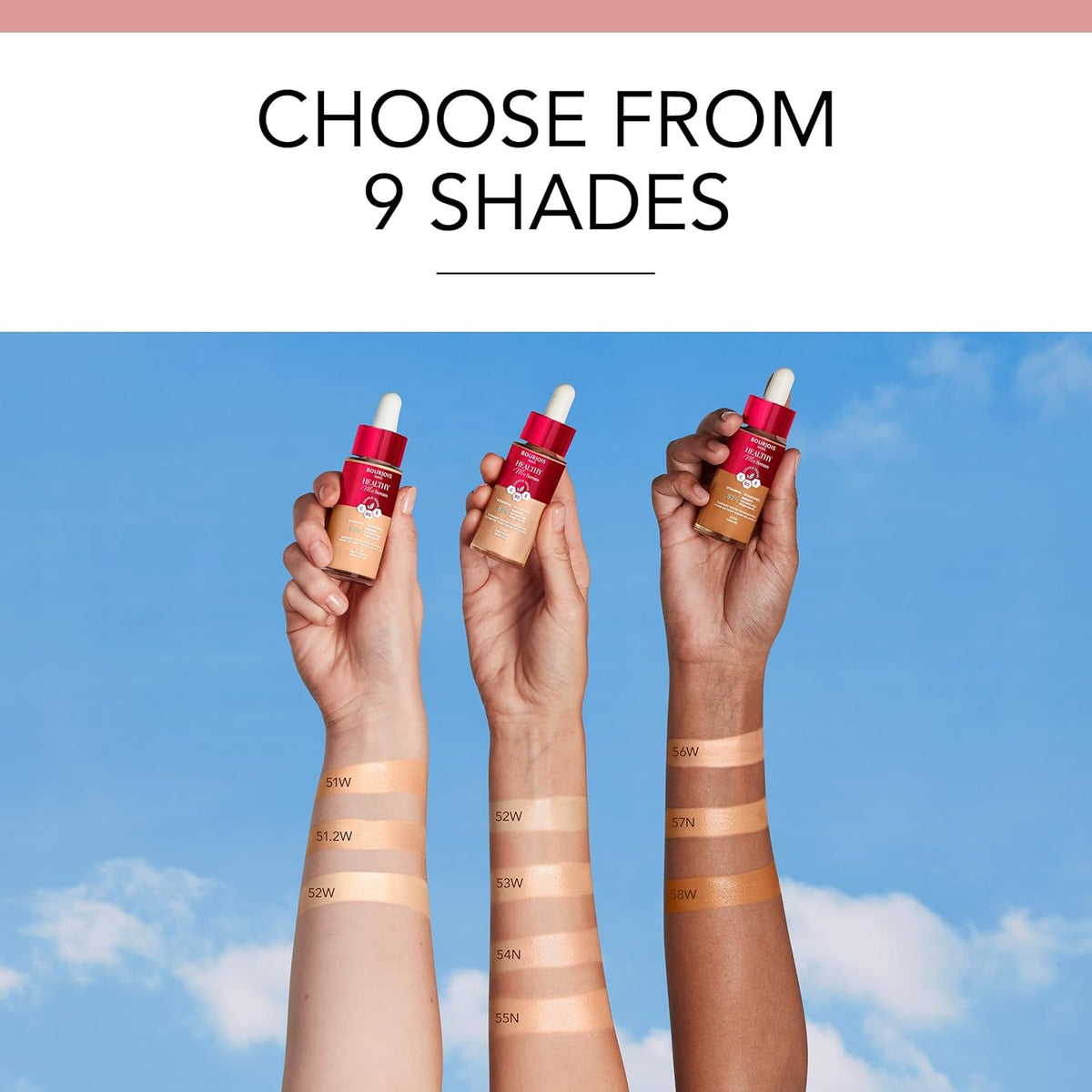 كريم أساس بورجوا هيلثي ميكس سيروم - 51W فانيليا فاتحة - 30 مل