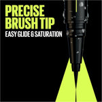 قلم تحديد العيون تاتو ستوديو من مايبيلين، مقاوم للماء والتلطخ، يدوم حتى 24 ساعة، أسود غامق،