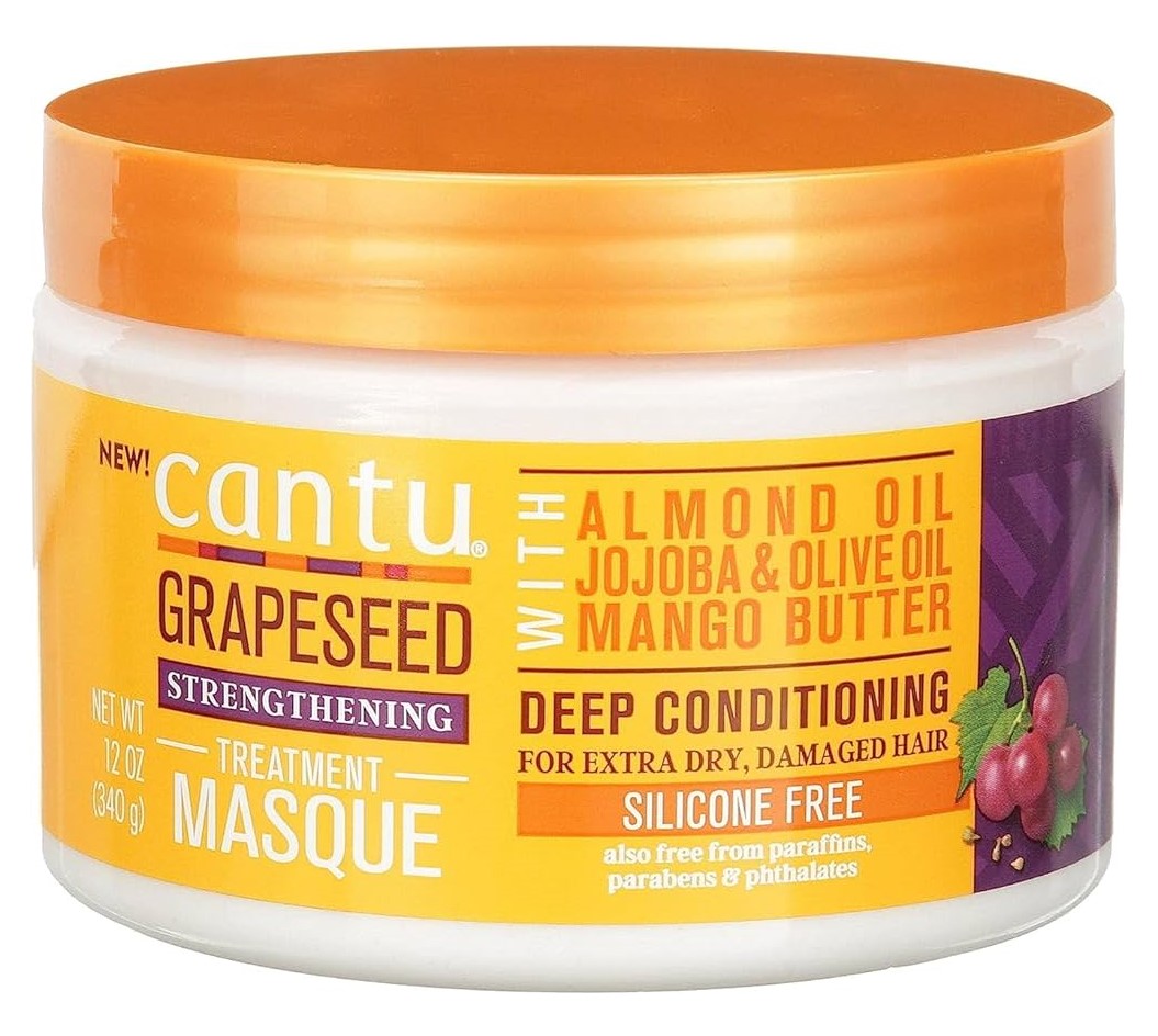 Cantu Grapeseed Strengthening - Masque Treatment -340gm - قناع علاجي مقوي ببذور البذور