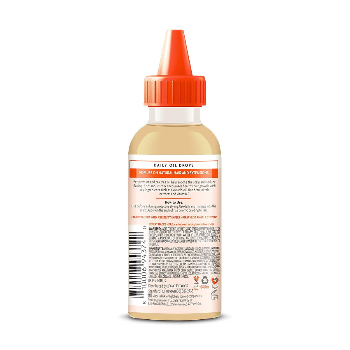 Cantu Protective Styles Hair growth by Angela Daily Oil Drops with Tea Tree Oil-59ml