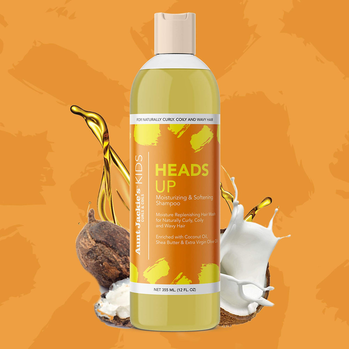 Aunt Jackie'S Kids Heads Up Moisturizing & Softening Shampoo-355ml