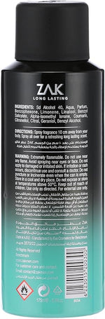 Zak No Rules Perfume Spray for Men - Eau De Toilette- 175ml