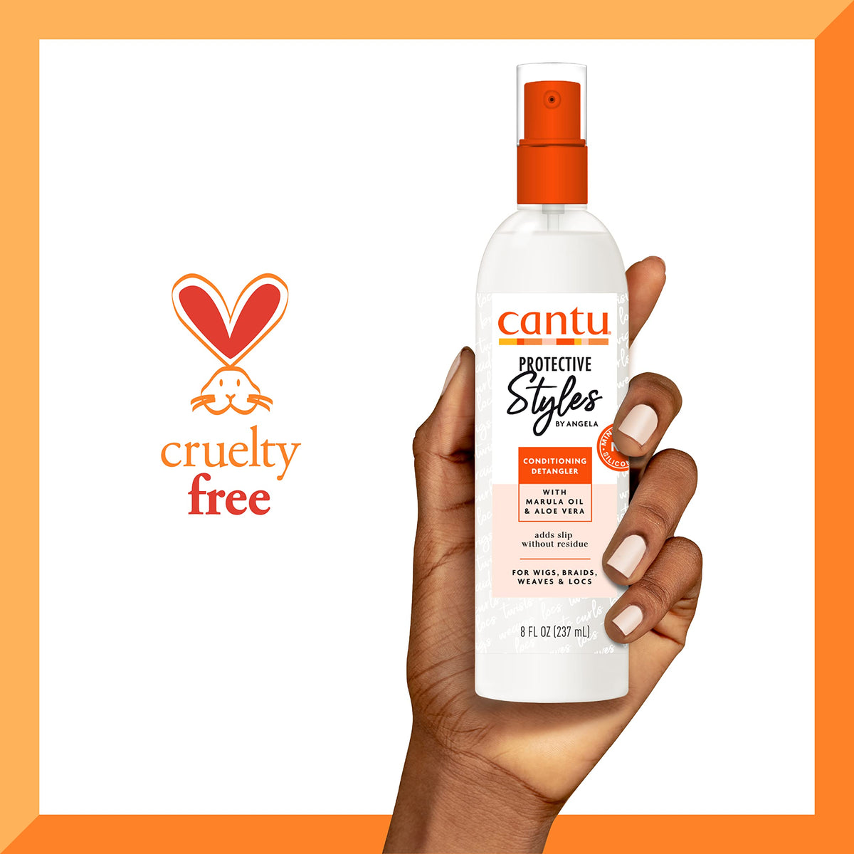 كانتو بروتيكتيف ستايلز باي أنجيلا بلسم لفك تشابك الشعر بزيت المارولا والصبار - 237 مل