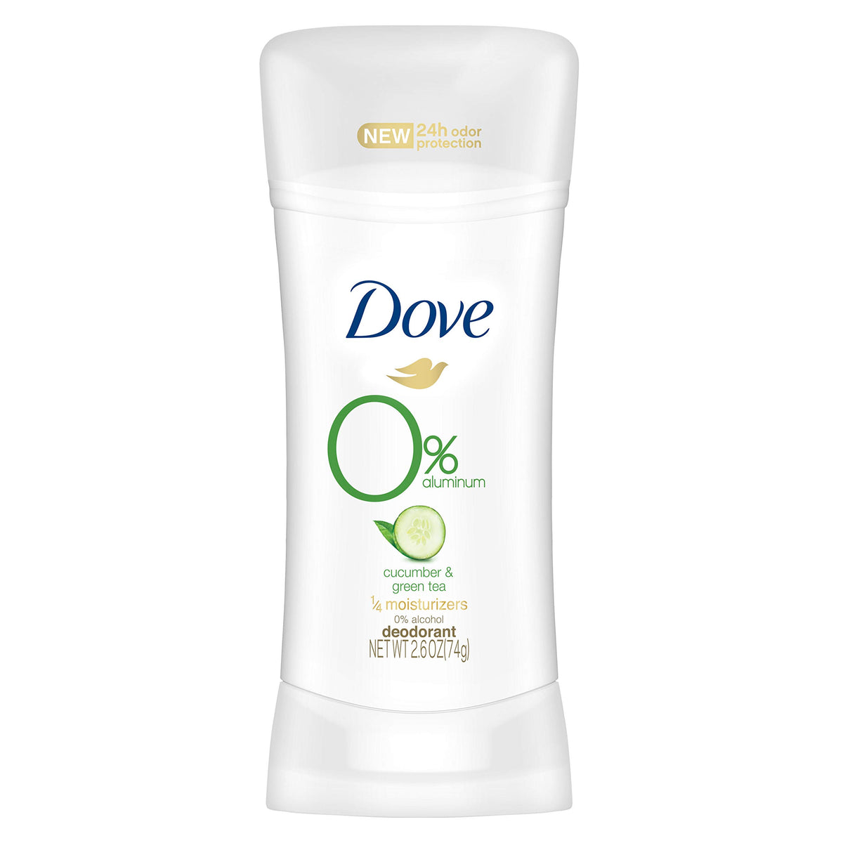 Dove 0% Aluminum Free Cucumber & Green Tea Scent Deodorant Stick -74gm