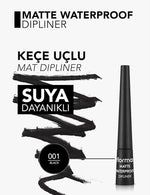 Flormar Matte Waterproof Dipliner Black