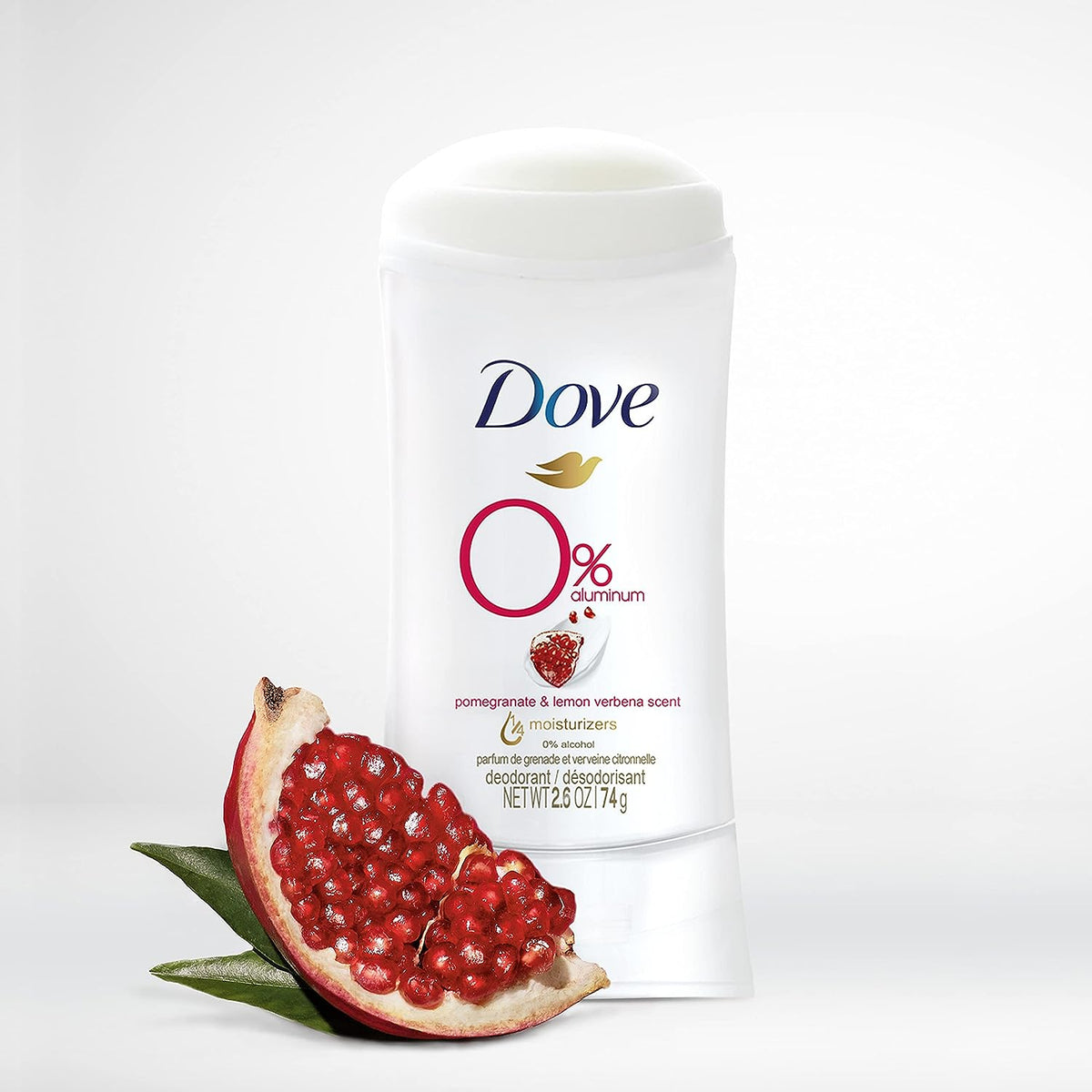 Dove 0% Aluminum Free Deodorant Pormegranate&Lemon Verbena Scent-74gm