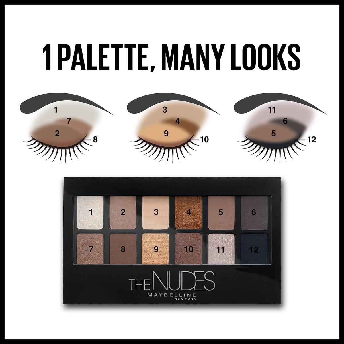 Maybelline New York The Nudes Eyeshadow Palette