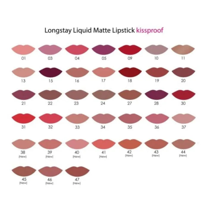 Golden Rose Kiss Proof Long Wearing Longstay Liquid Matte Lipstick - 22