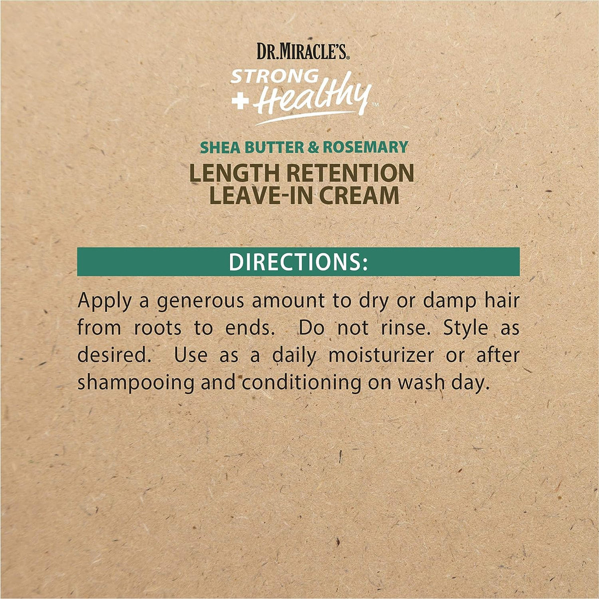 كريم دكتور ميراكل القوي والصحي للحفاظ على طول الشعر - 340 جم