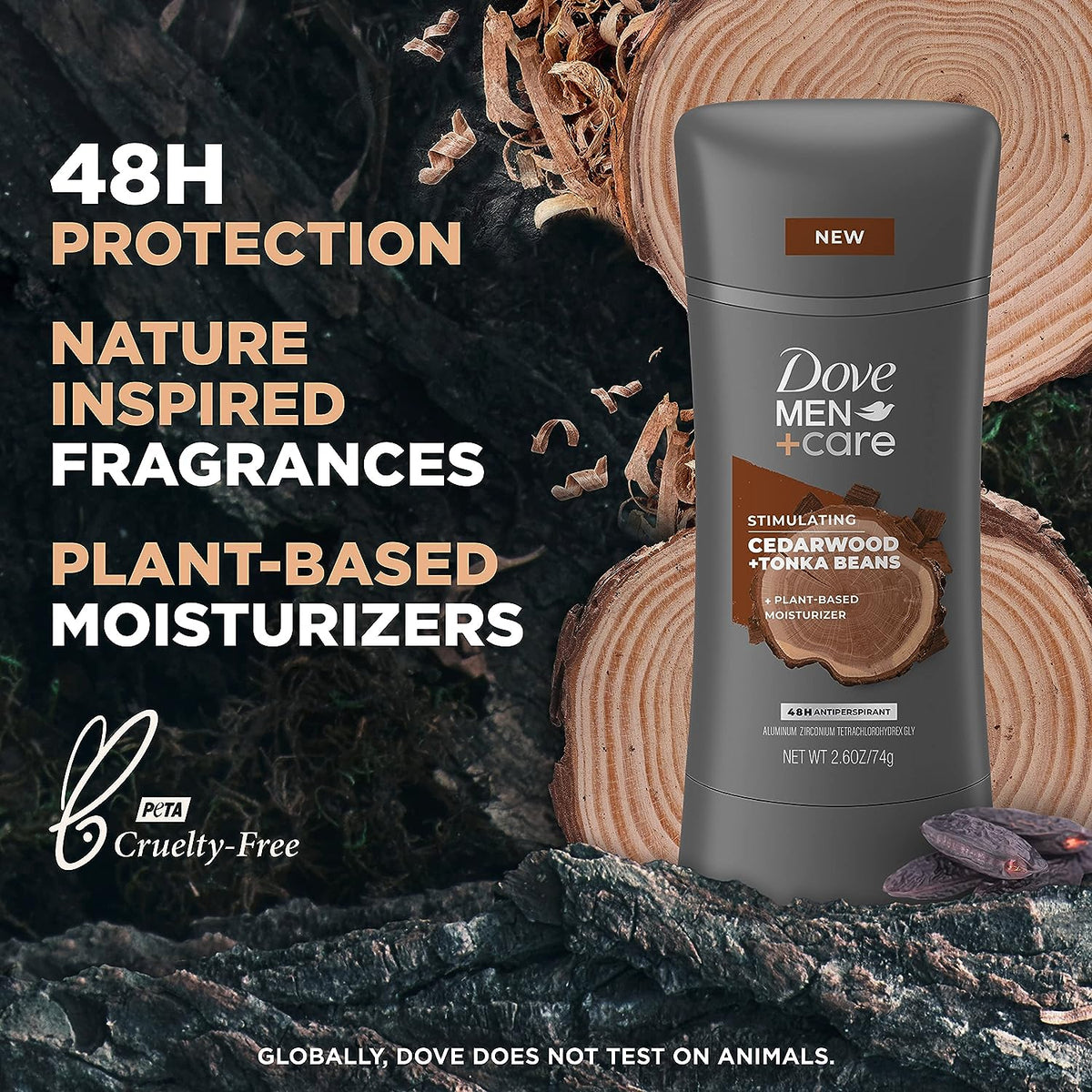 مزيل العرق دوف للرجال برائحة خشب الأرز وحبوب التونكا - 74 جرام