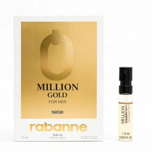 Million Gold For Her Parfum by Paco Rabanne for Women - Parfum - 1.5ml (Sample) (1 Pc)