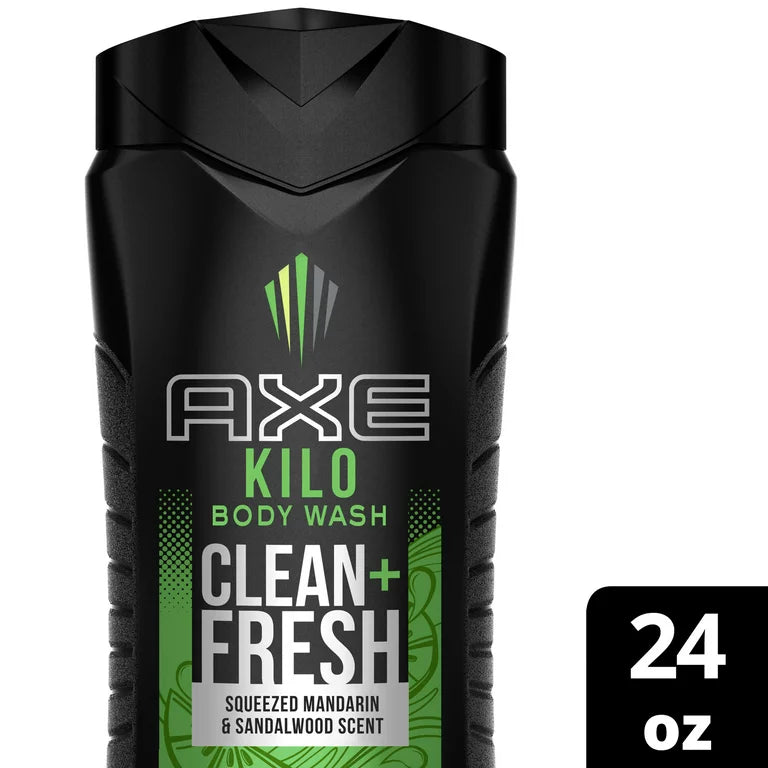 AXE Kilo "Squeezed Mandarin & Sandalwood scent" CLEAN FRESH - Body Wash, XL - 473ml