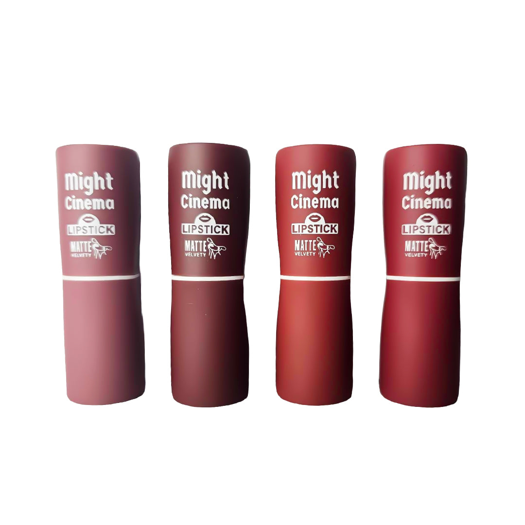 Might Cinema Lipstick Matte Velvety Set 4 Colors - No : B